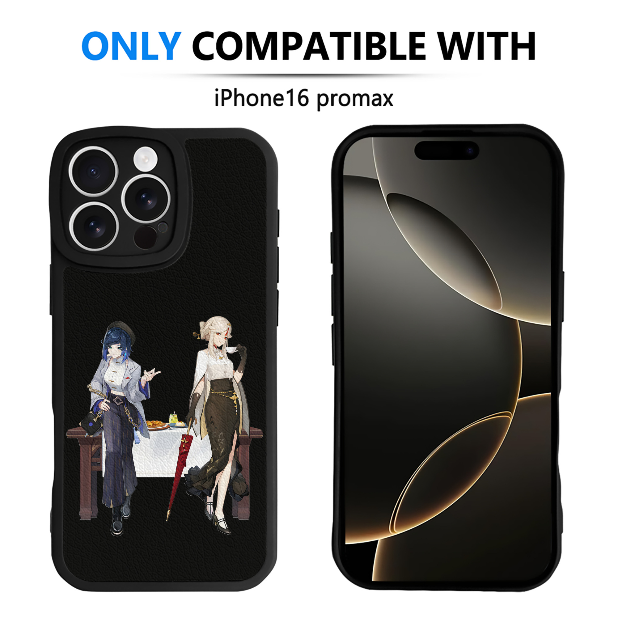 げんし神 夜兰 やらん genshin Yaran 【iPhone 16シリーズ対応】シリコンスマホケース（レザー調） 材質：シリコン
